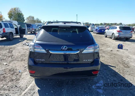 2010 Lexus Rx 350 из США, поврежденный, VIN 2T2BK1BA8AC008638